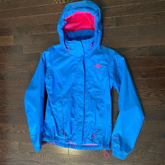 The North Face Sz XS Hyvent Bright Blue Pink Light Outdoor Jacket - Picture 2 of 14